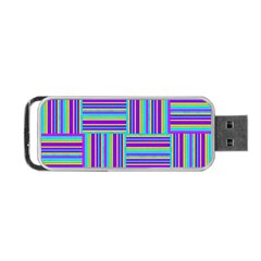 Geometric Textile Texture Surface Portable Usb Flash (one Side) by Nexatart