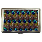 Peacock Feathers Bird Plumage Cigarette Money Cases Front