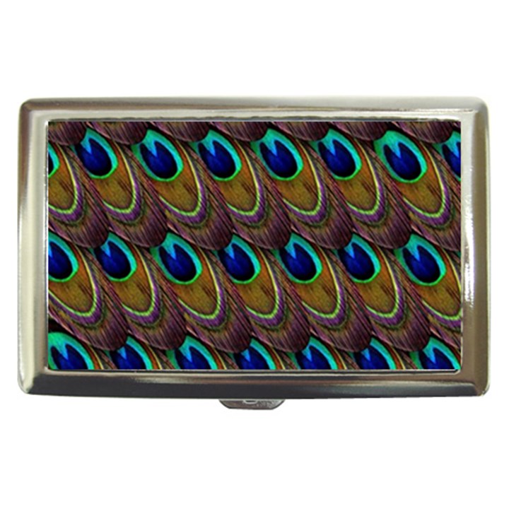 Peacock Feathers Bird Plumage Cigarette Money Cases