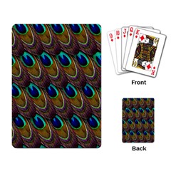 Peacock Feathers Bird Plumage Playing Card by Nexatart