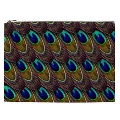 Peacock Feathers Bird Plumage Cosmetic Bag (xxl)  by Nexatart