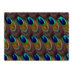 Peacock Feathers Bird Plumage Double Sided Flano Blanket (mini)  by Nexatart