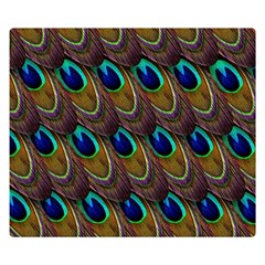 Peacock Feathers Bird Plumage Double Sided Flano Blanket (small)  by Nexatart