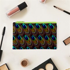 Peacock Feathers Bird Plumage Cosmetic Bag (xs) by Nexatart