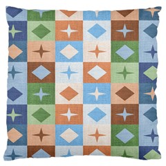 Fabric Textile Textures Cubes Large Cushion Case (two Sides) by Nexatart