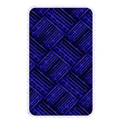 Cobalt Blue Weave Texture Memory Card Reader by Nexatart