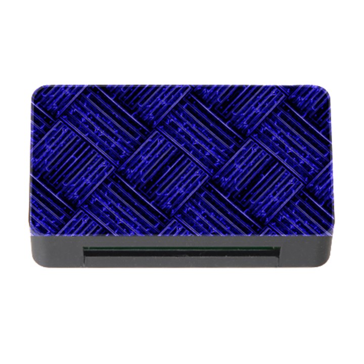 Cobalt Blue Weave Texture Memory Card Reader with CF