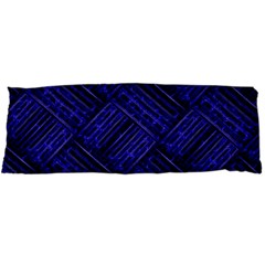 Cobalt Blue Weave Texture Body Pillow Case Dakimakura (two Sides) by Nexatart