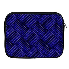 Cobalt Blue Weave Texture Apple Ipad 2/3/4 Zipper Cases by Nexatart