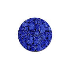 Neon Abstract Cobalt Blue Wood Golf Ball Marker by Nexatart