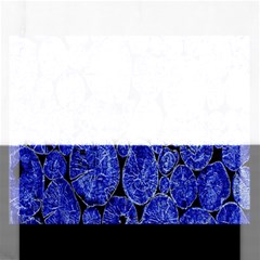 Neon Abstract Cobalt Blue Wood Rectangular Jigsaw Puzzl by Nexatart