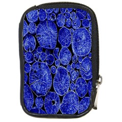 Neon Abstract Cobalt Blue Wood Compact Camera Cases by Nexatart