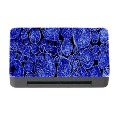 Neon Abstract Cobalt Blue Wood Memory Card Reader With Cf by Nexatart