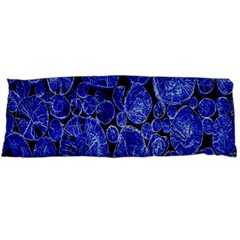 Neon Abstract Cobalt Blue Wood Body Pillow Case (dakimakura) by Nexatart