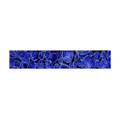 Neon Abstract Cobalt Blue Wood Flano Scarf (mini) by Nexatart