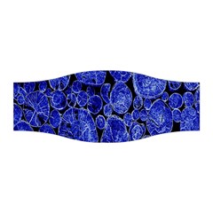 Neon Abstract Cobalt Blue Wood Stretchable Headband