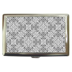 Black And White Oriental Ornate Cigarette Money Cases by dflcprints