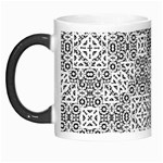 Black And White Oriental Ornate Morph Mugs Left