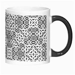 Black And White Oriental Ornate Morph Mugs Right