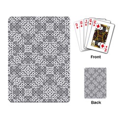 Black And White Oriental Ornate Playing Card by dflcprints