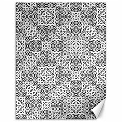 Black And White Oriental Ornate Canvas 12  X 16   by dflcprints