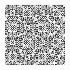 Black And White Oriental Ornate Medium Glasses Cloth by dflcprints