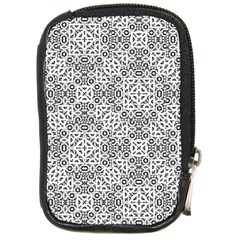 Black And White Oriental Ornate Compact Camera Cases by dflcprints