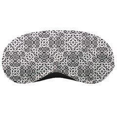 Black And White Oriental Ornate Sleeping Masks by dflcprints