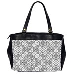 Black And White Oriental Ornate Office Handbags (2 Sides)  Back