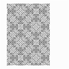 Black And White Oriental Ornate Small Garden Flag (two Sides) by dflcprints