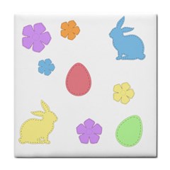 Easter Patches  Tile Coasters by Valentinaart