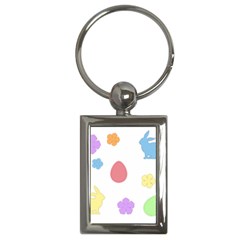 Easter Patches  Key Chains (rectangle)  by Valentinaart