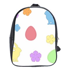 Easter Patches  School Bag (xl) by Valentinaart