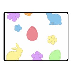 Easter Patches  Double Sided Fleece Blanket (small)  by Valentinaart