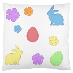 Easter Patches  Standard Flano Cushion Case (two Sides) by Valentinaart