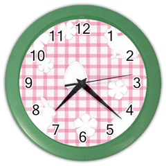 Easter Patches  Color Wall Clocks