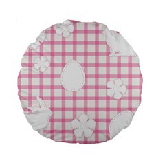 Easter Patches  Standard 15  Premium Round Cushions