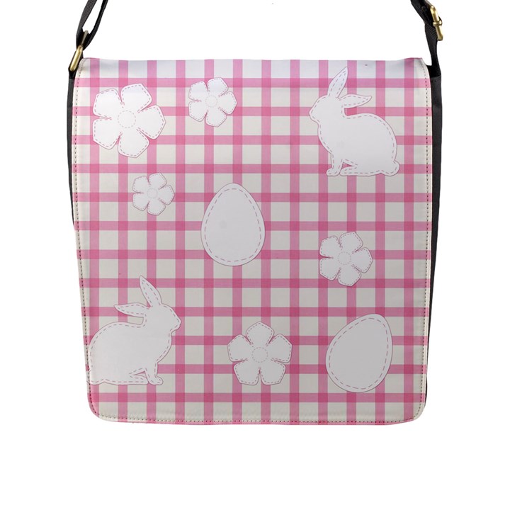 Easter Patches  Flap Messenger Bag (L) 