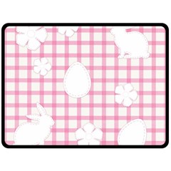 Easter Patches  Double Sided Fleece Blanket (large)  by Valentinaart