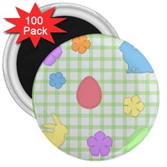 Easter Patches  3  Magnets (100 Pack) by Valentinaart