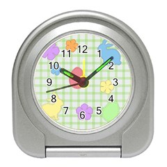 Easter Patches  Travel Alarm Clocks by Valentinaart