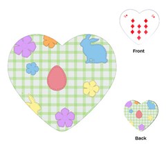 Easter Patches  Playing Cards (heart)  by Valentinaart