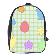 Easter Patches  School Bag (xl) by Valentinaart