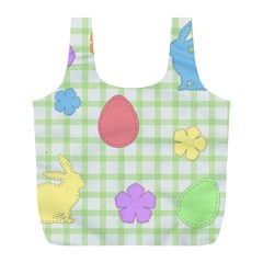 Easter Patches  Full Print Recycle Bags (l)  by Valentinaart