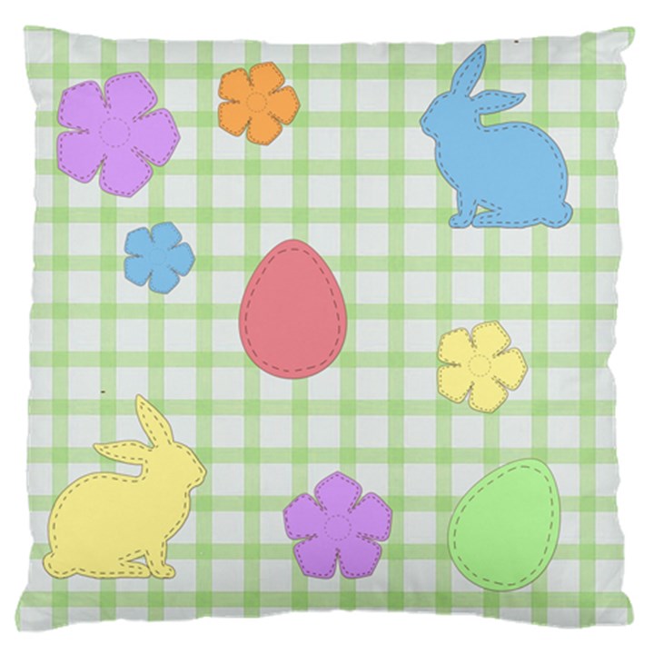 Easter Patches  Standard Flano Cushion Case (Two Sides)