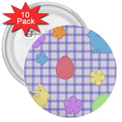 Easter Patches  3  Buttons (10 Pack)  by Valentinaart