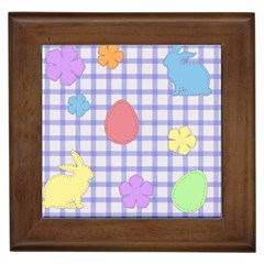 Easter Patches  Framed Tiles by Valentinaart