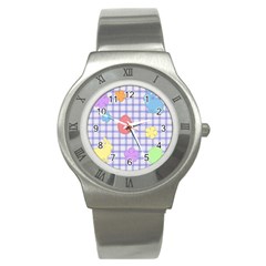 Easter Patches  Stainless Steel Watch by Valentinaart