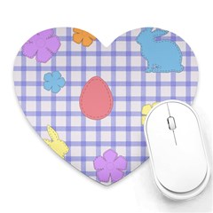 Easter Patches  Heart Mousepads by Valentinaart