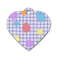 Easter Patches  Dog Tag Heart (one Side)